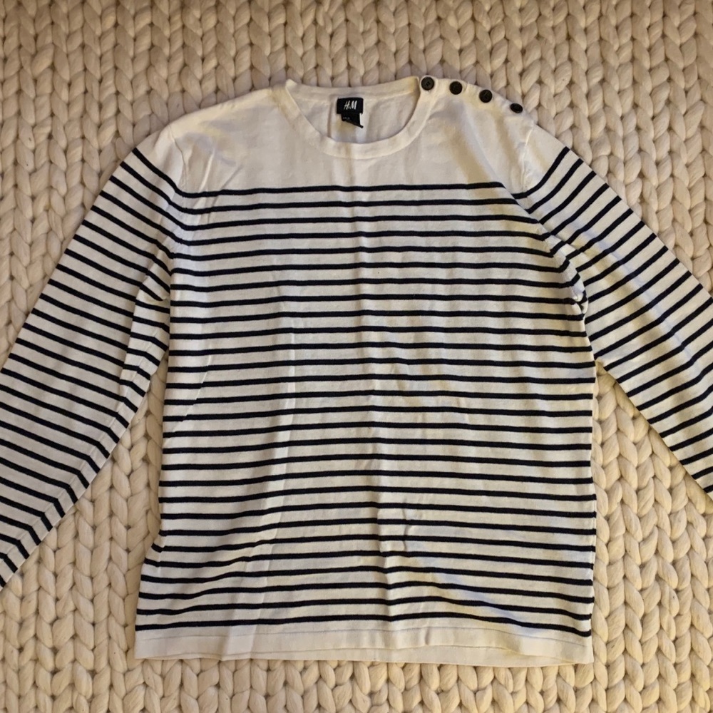 H&M Striped, Long Sleeve Top (Men’s)